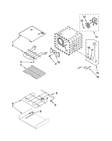 Internal oven parts