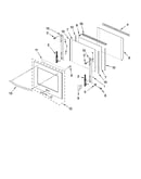 Oven door parts