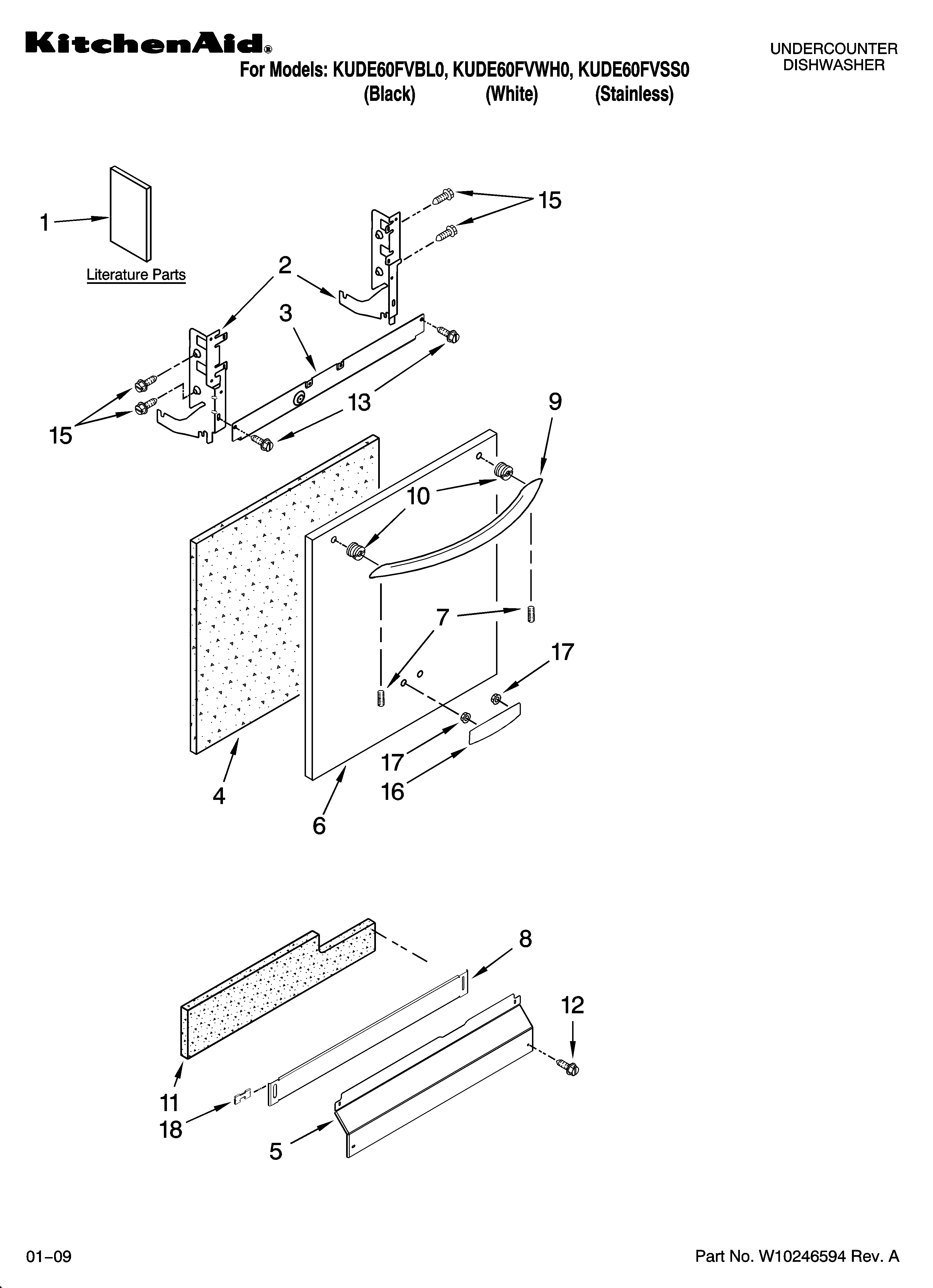 Door and panel parts