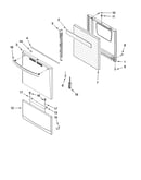 Oven door and drawer parts