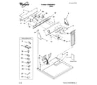 Whirlpool 1CWGD5790VQ1 top and console parts diagram
