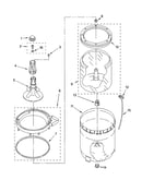 Agitator, basket and tub parts