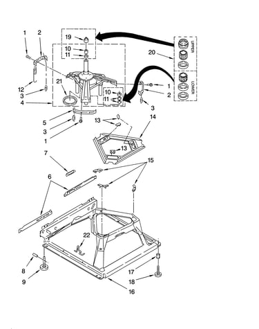 Machine base parts