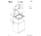 Whirlpool 7MWT96560WQ0 top and cabinet parts diagram