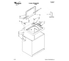 Whirlpool 7MWT96725WW0 top and cabinet parts diagram
