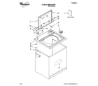 Whirlpool 7MWT97750TM1 top and cabinet parts diagram