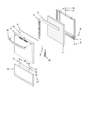 Oven door and drawer parts
