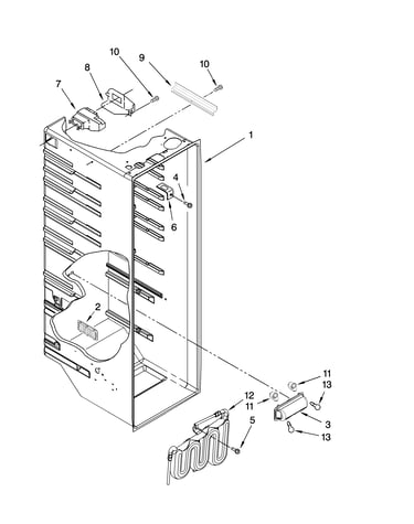 Refrigerator liner parts