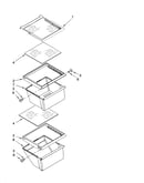 Refrigerator shelf parts