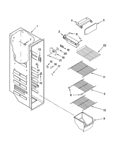 Freezer liner parts