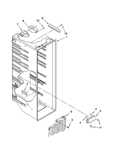 Refrigerator liner parts
