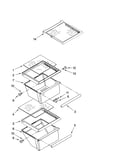 Refrigerator shelf parts