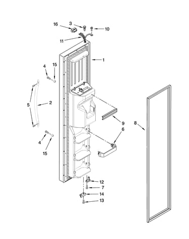 Freezer door parts