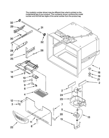 Freezer liner parts