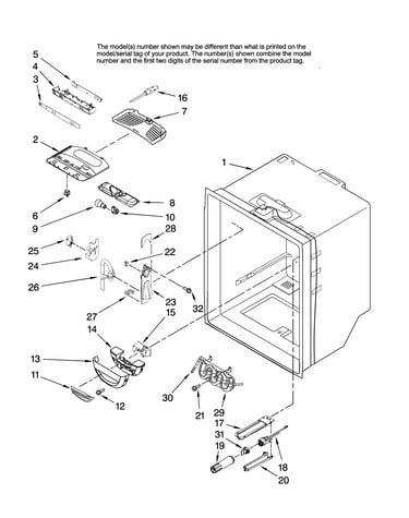 Refrigerator liner parts