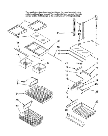 Shelf parts