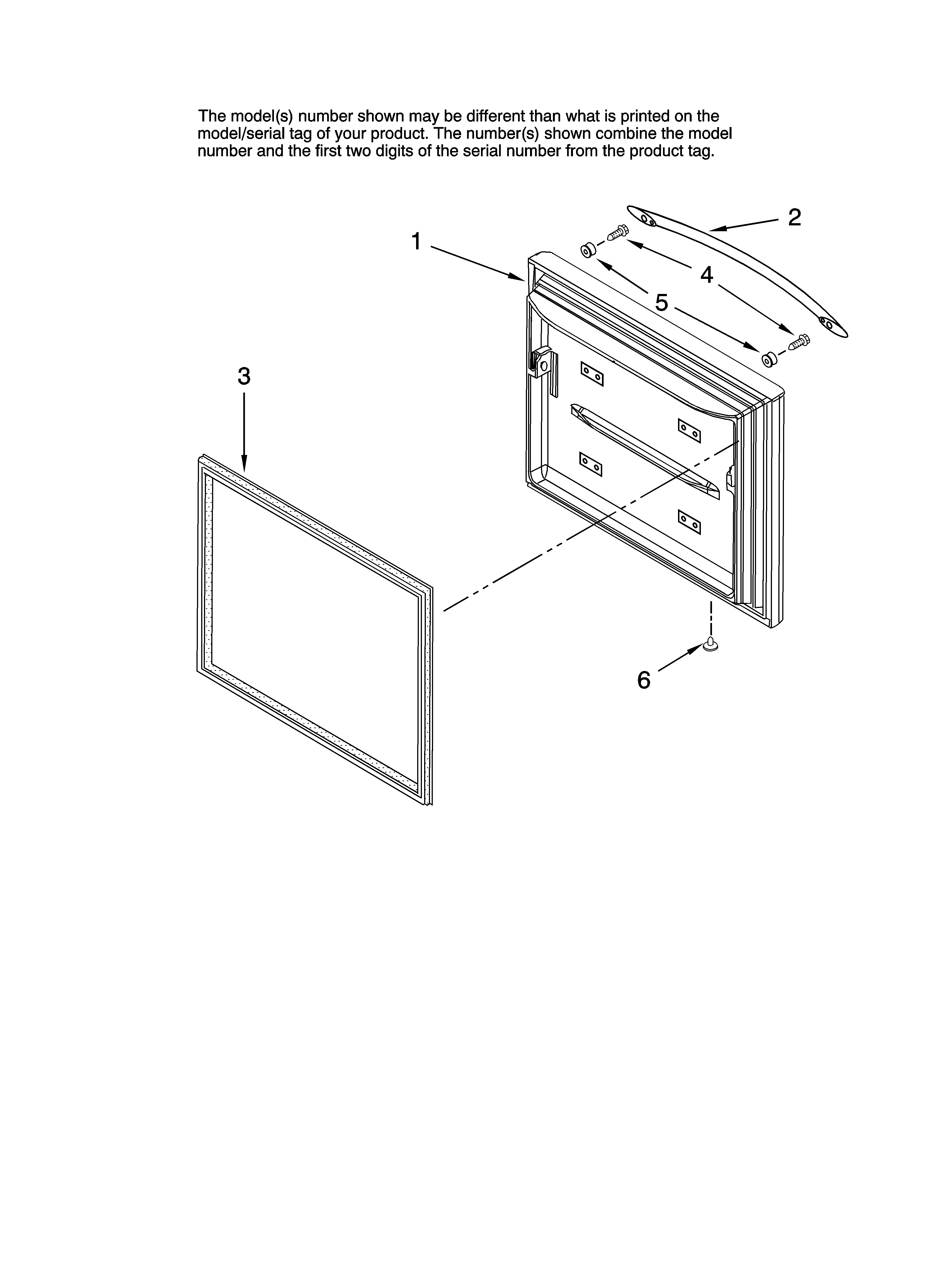 Freezer door parts