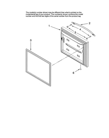 Freezer door parts