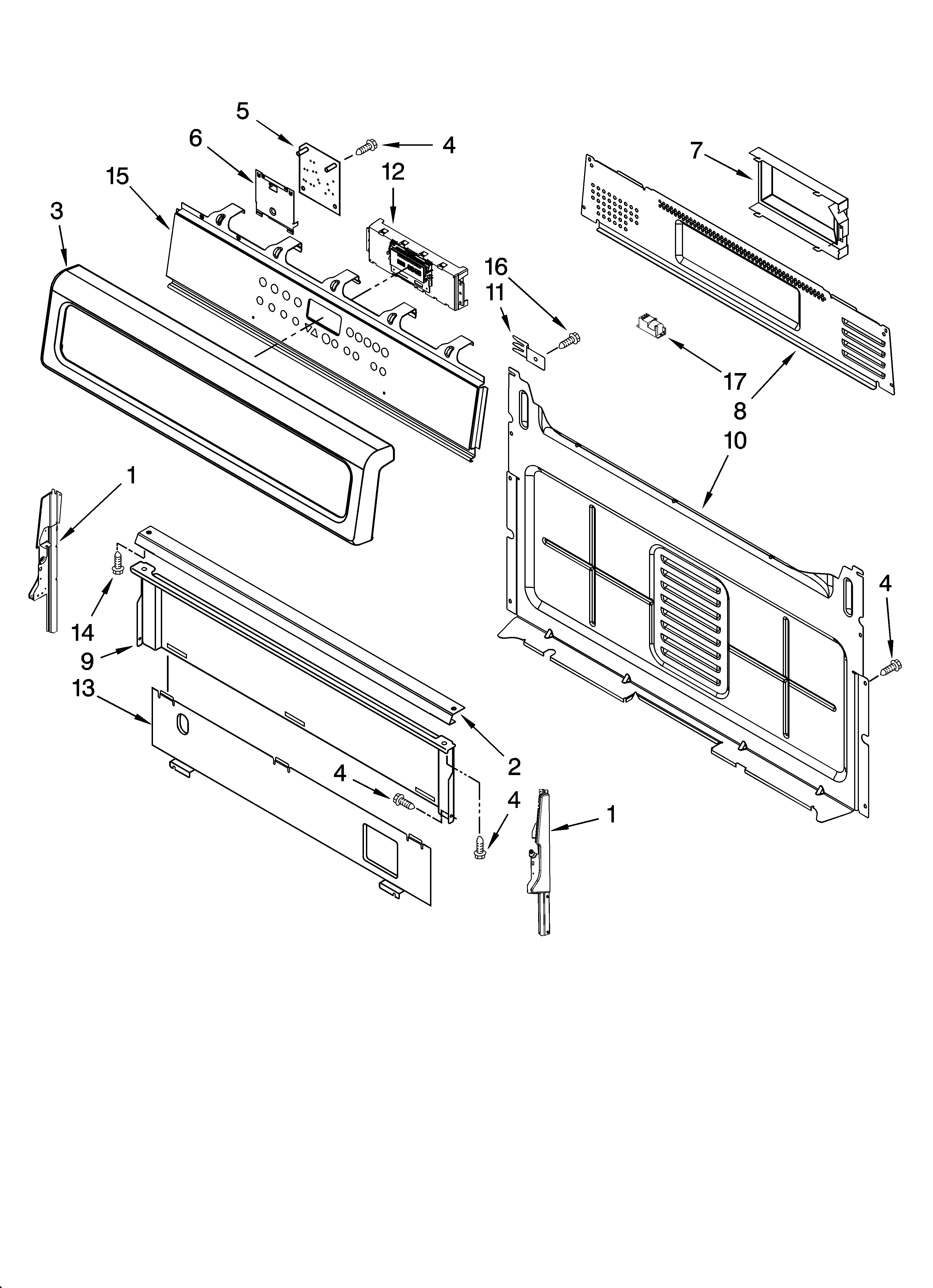 Control panel parts