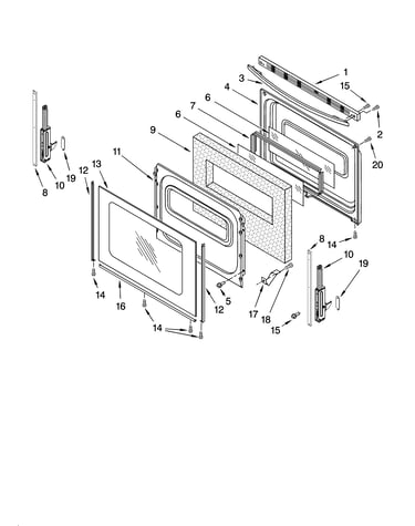 Door parts, optional parts (not included)
