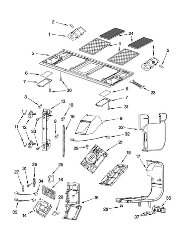 Interior and ventilation parts