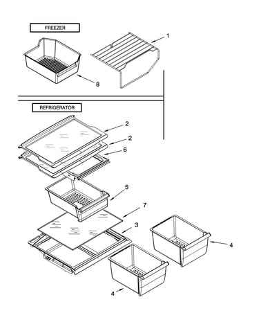 Shelf parts, optional parts