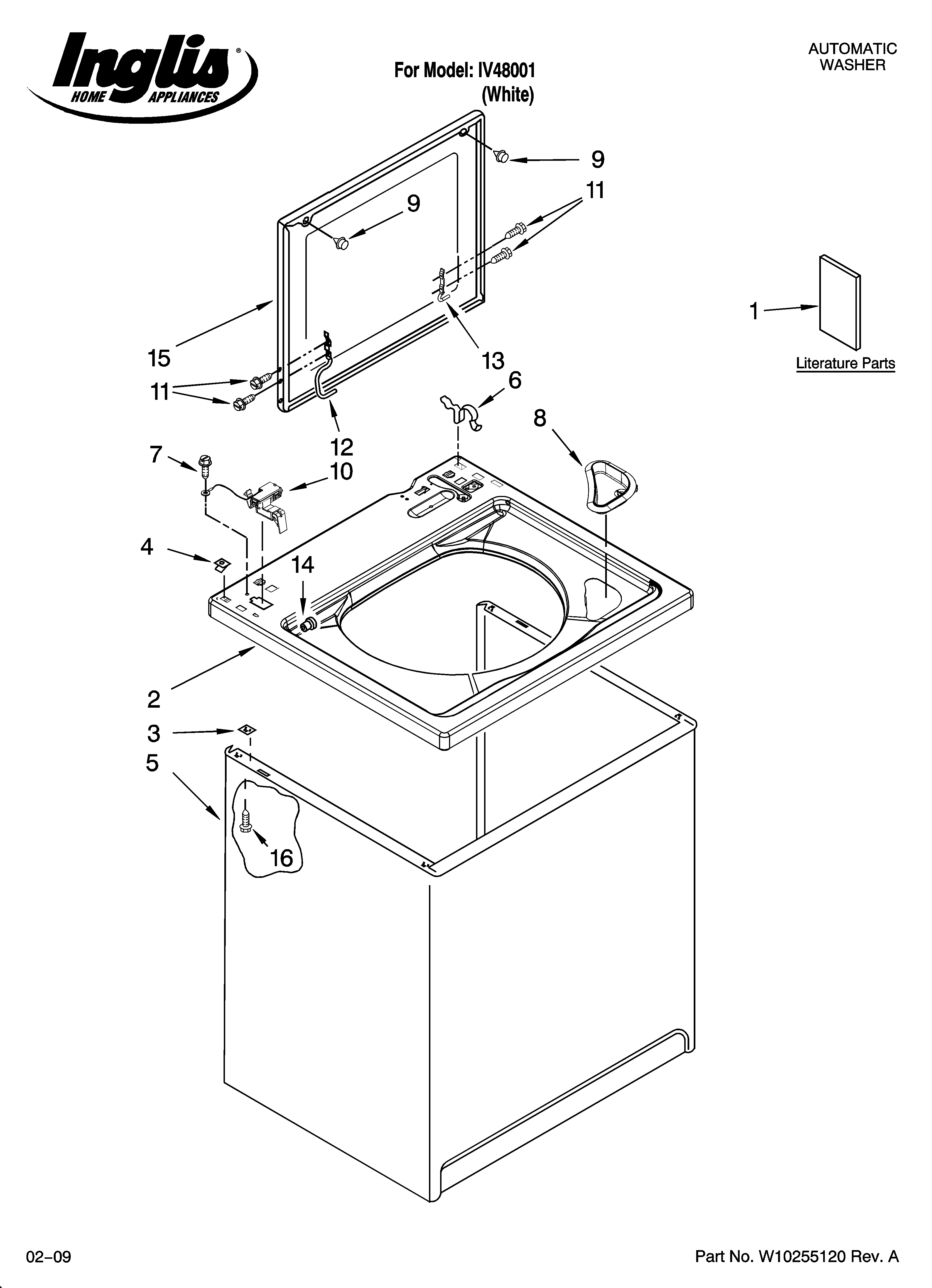 Top and cabinet parts