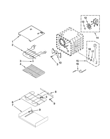 Internal oven parts