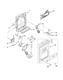 Dispenser front parts