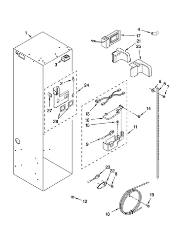 Refrigerator liner parts