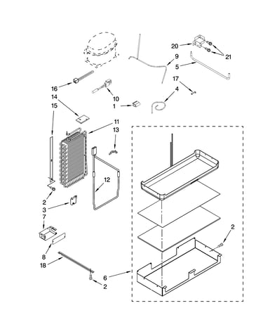 Lower unit and tube parts