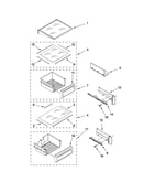 Refrigerator shelf parts