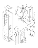 Freezer liner and air flow parts
