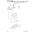 KitchenAid KUDS40FVWH0 door and panel parts diagram