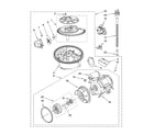 KitchenAid KUDS40FVWH0 pump and motor parts diagram