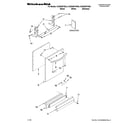 KitchenAid KUDS50FVWH0 door and panel parts diagram