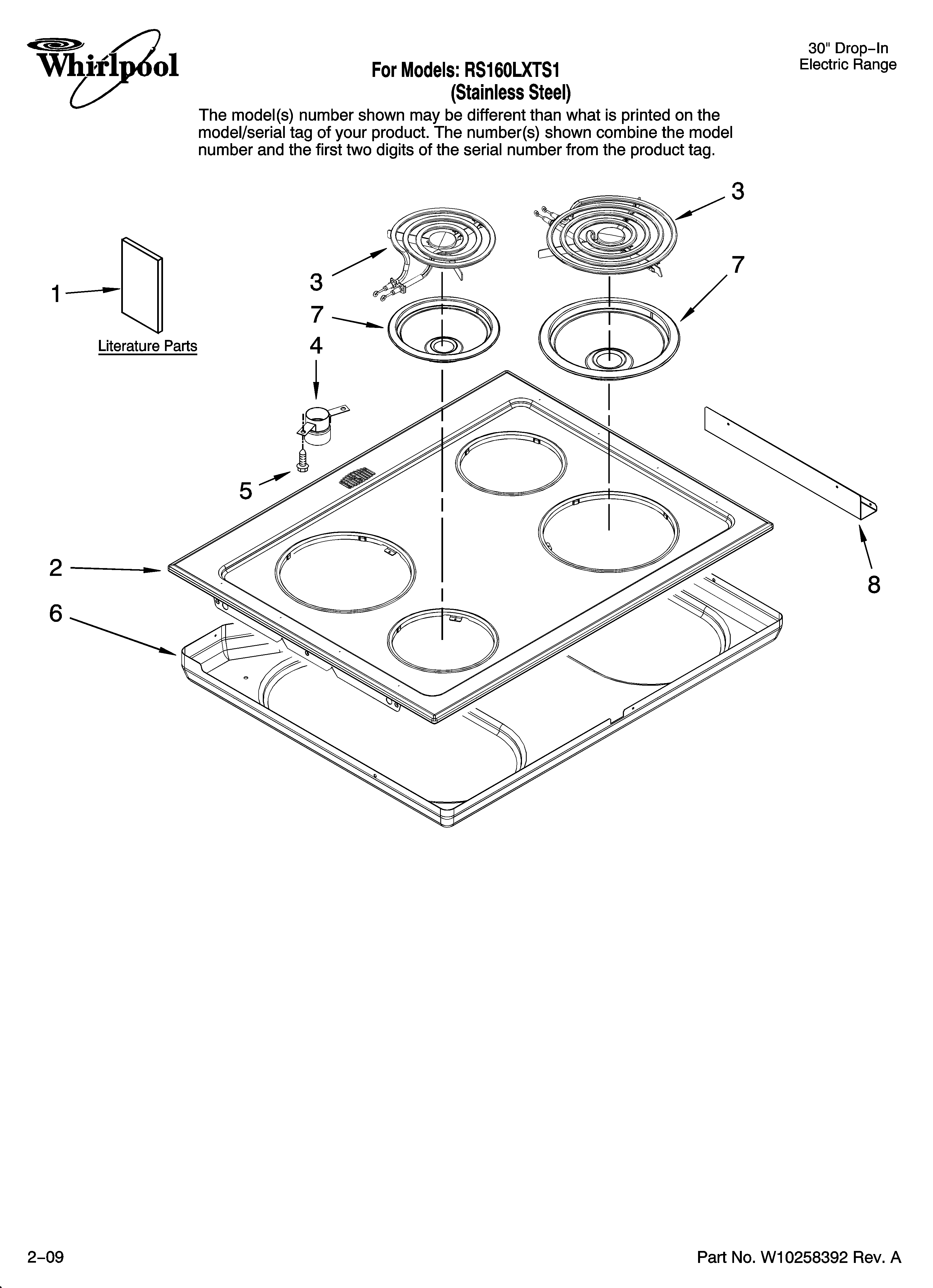 Cooktop parts