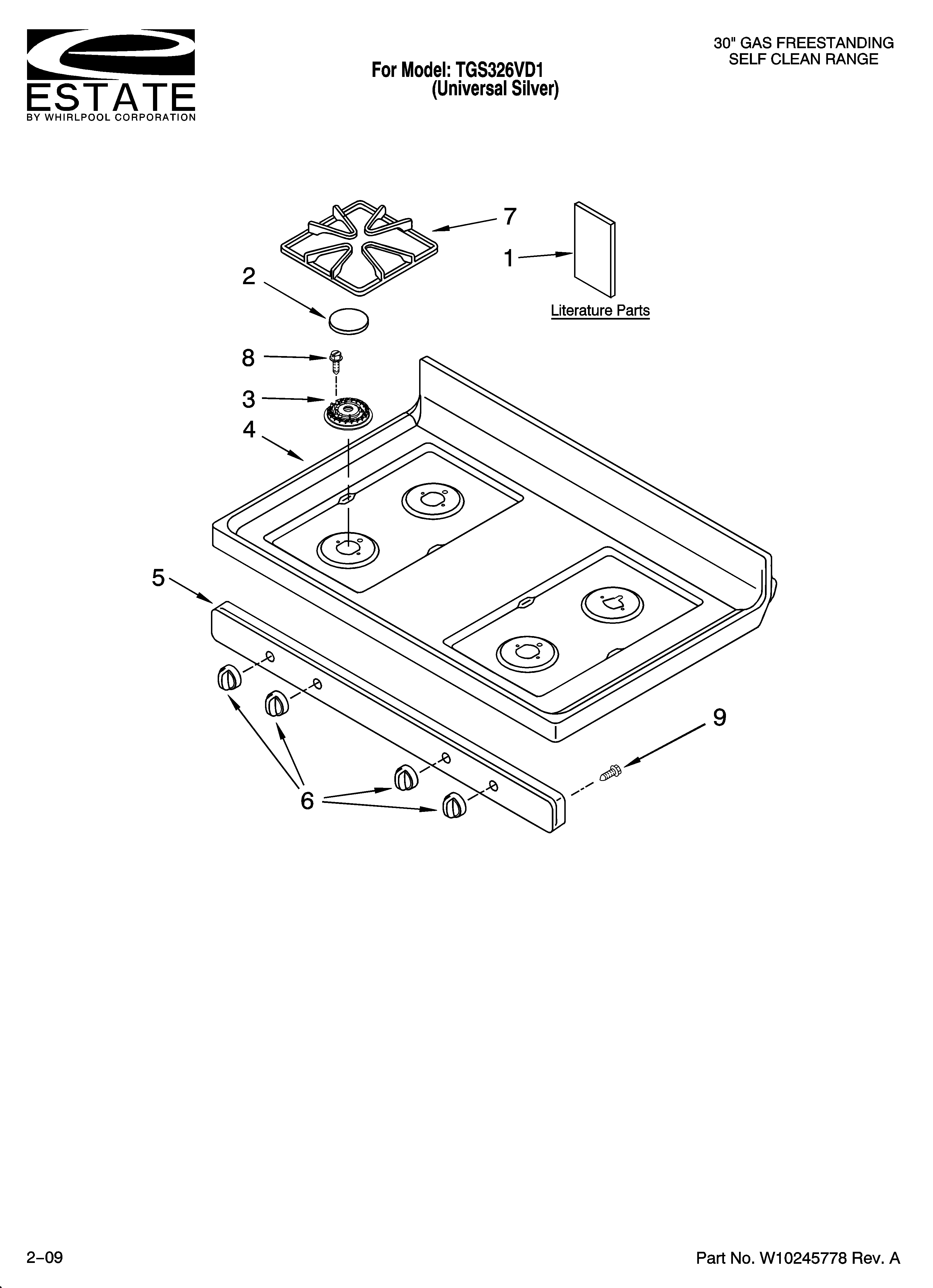 COOKTOP PARTS