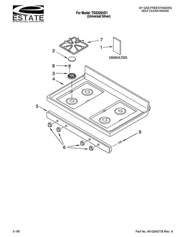 Cooktop parts