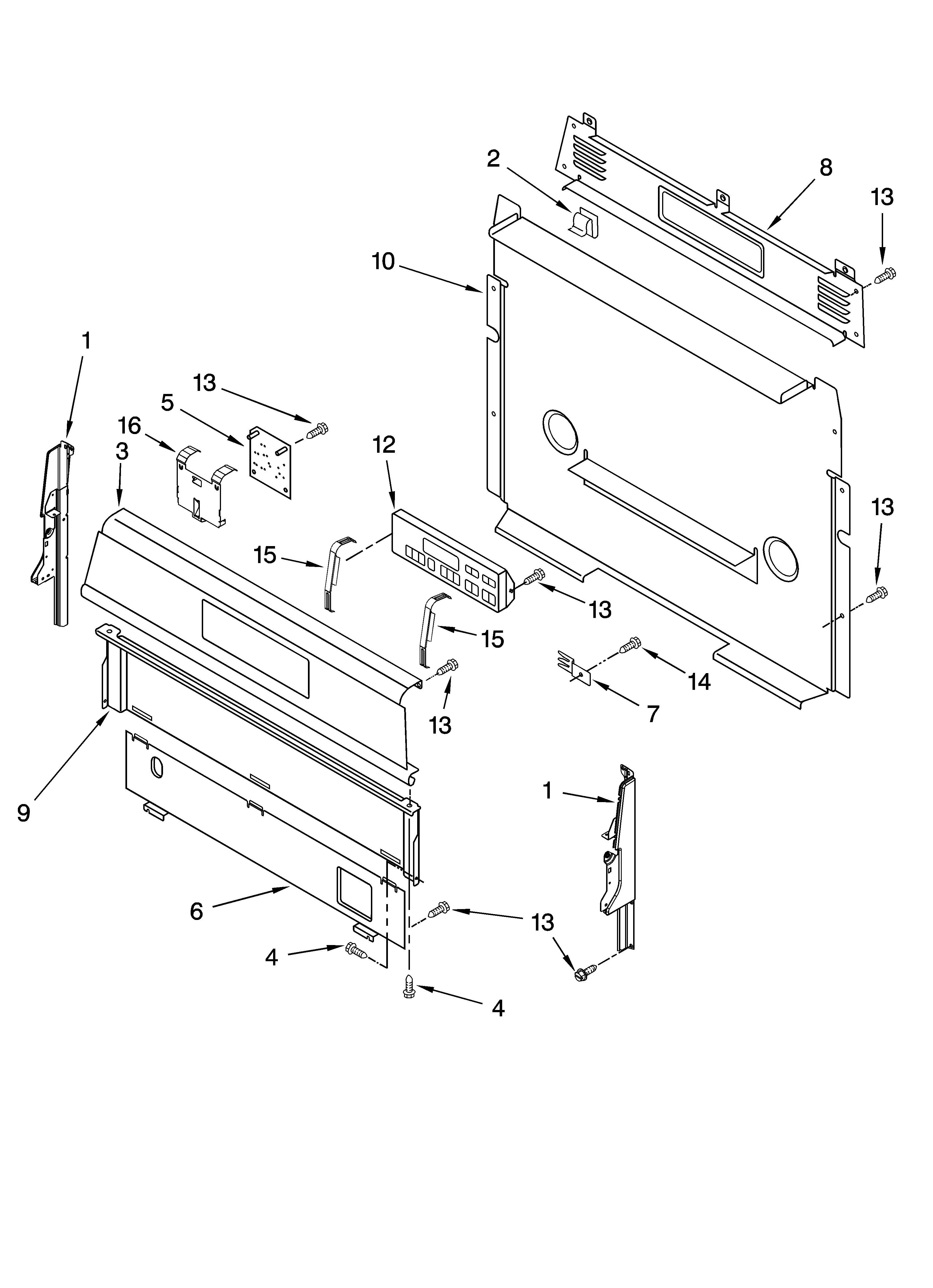 Control panel parts
