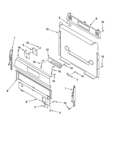 Control panel parts