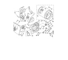 Whirlpool WED5510VQ0 bulkhead parts, optional parts (not included) diagram