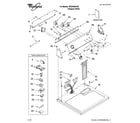 Whirlpool WGD5600VQ0 top and console parts diagram