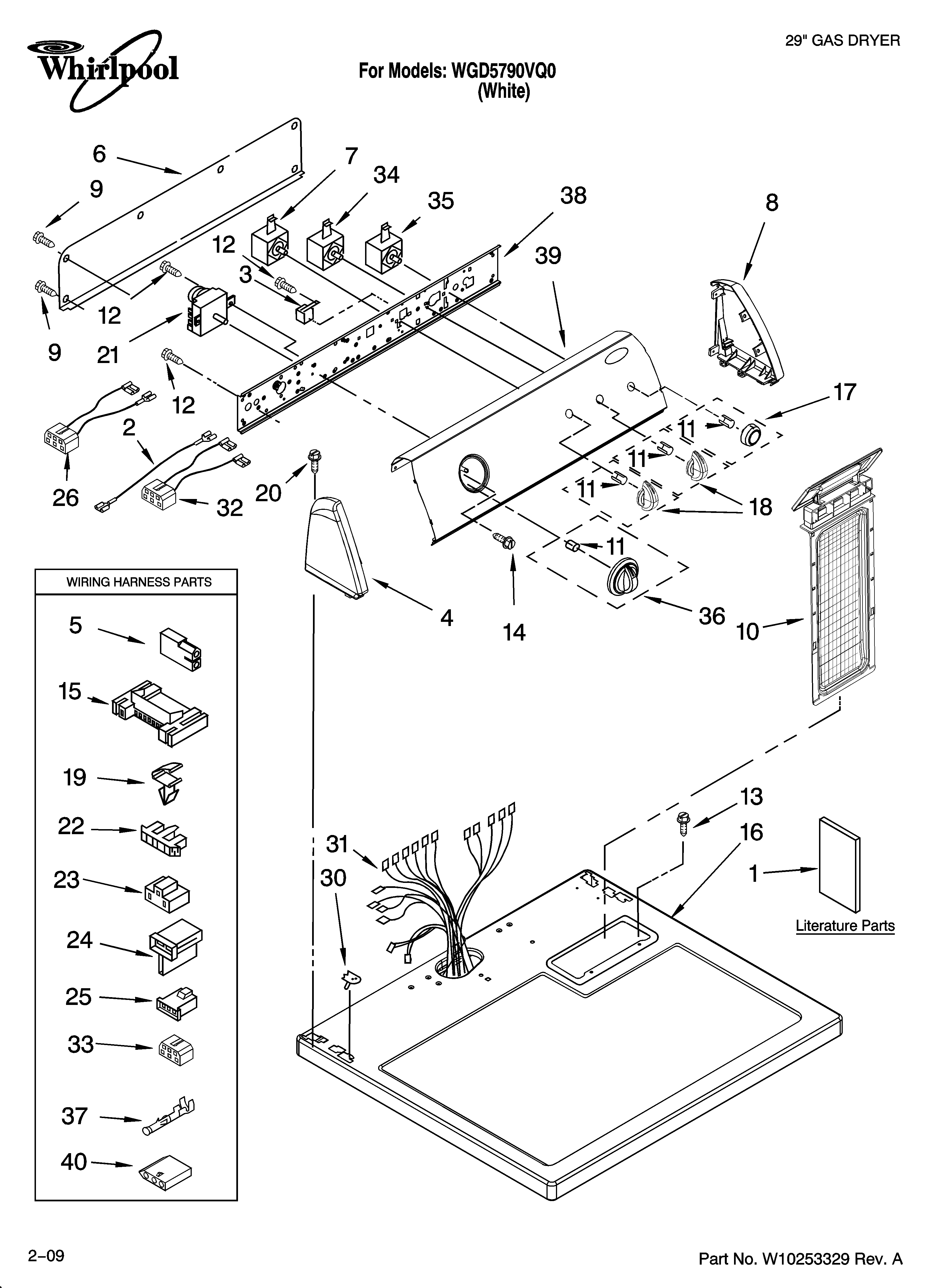Top and console parts