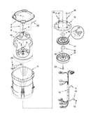Motor, basket and tub parts