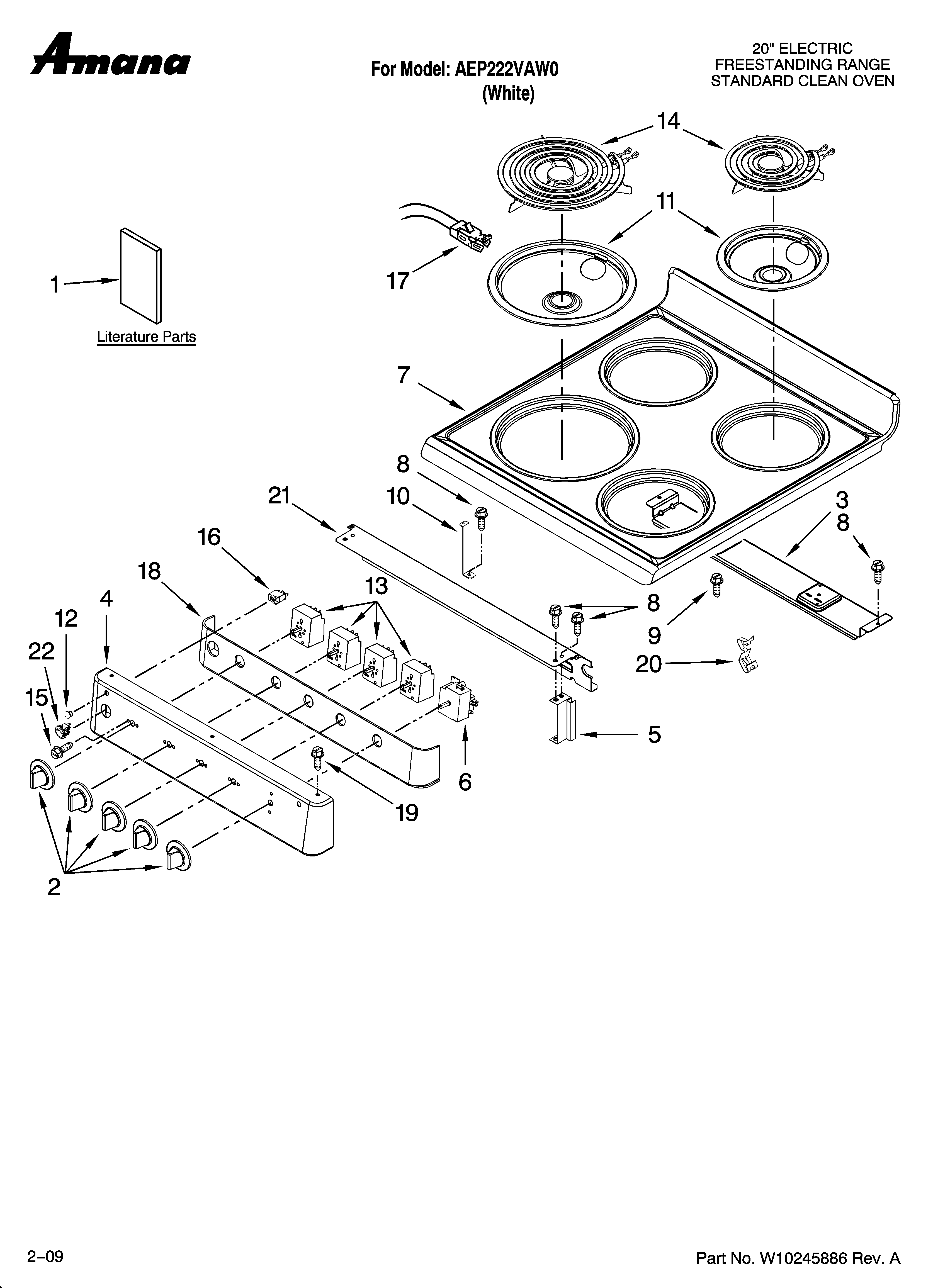 COOKTOP PARTS