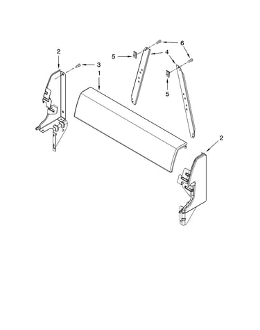 Backguard parts, optional parts (not included)