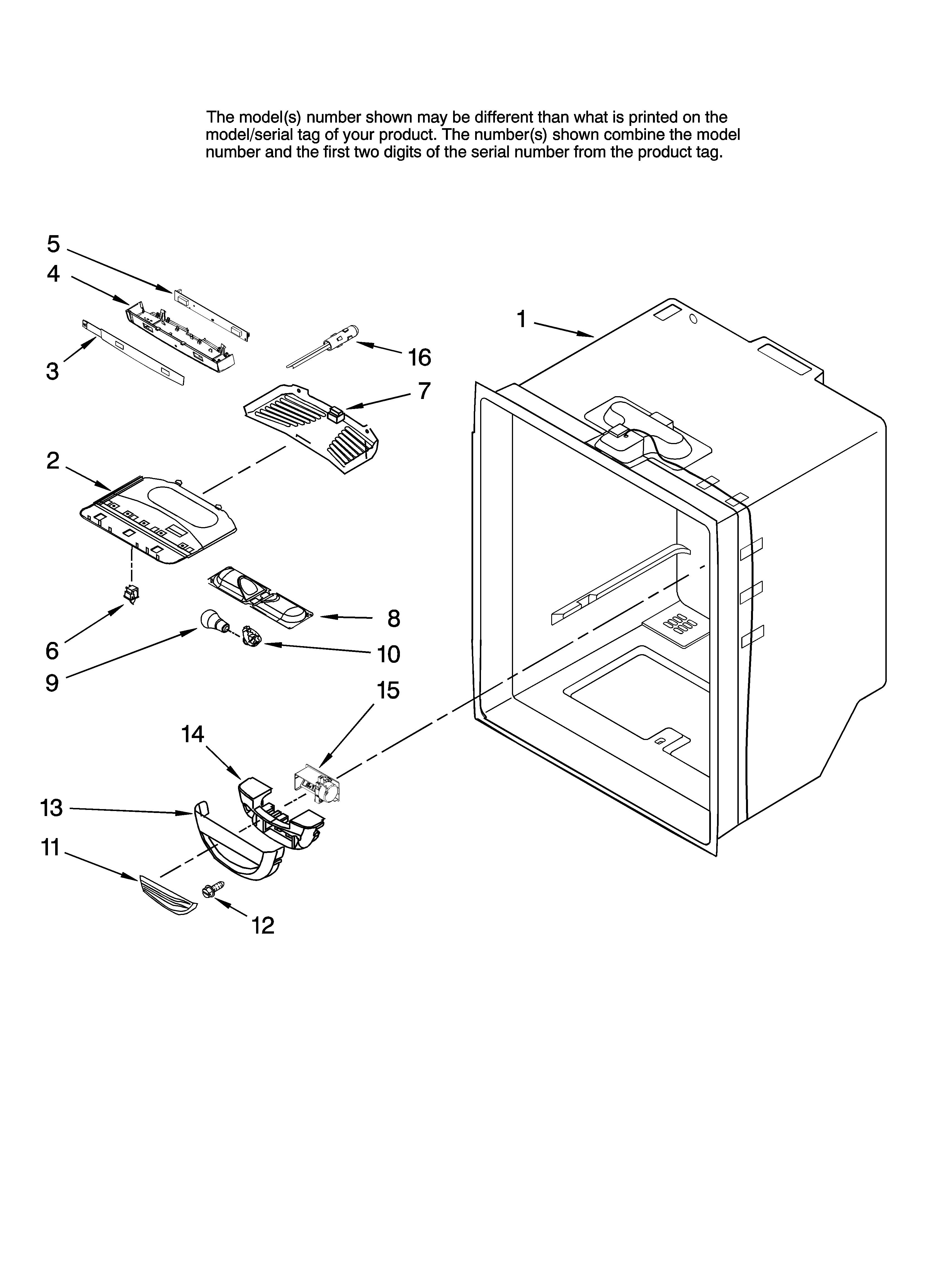 Refrigerator liner parts