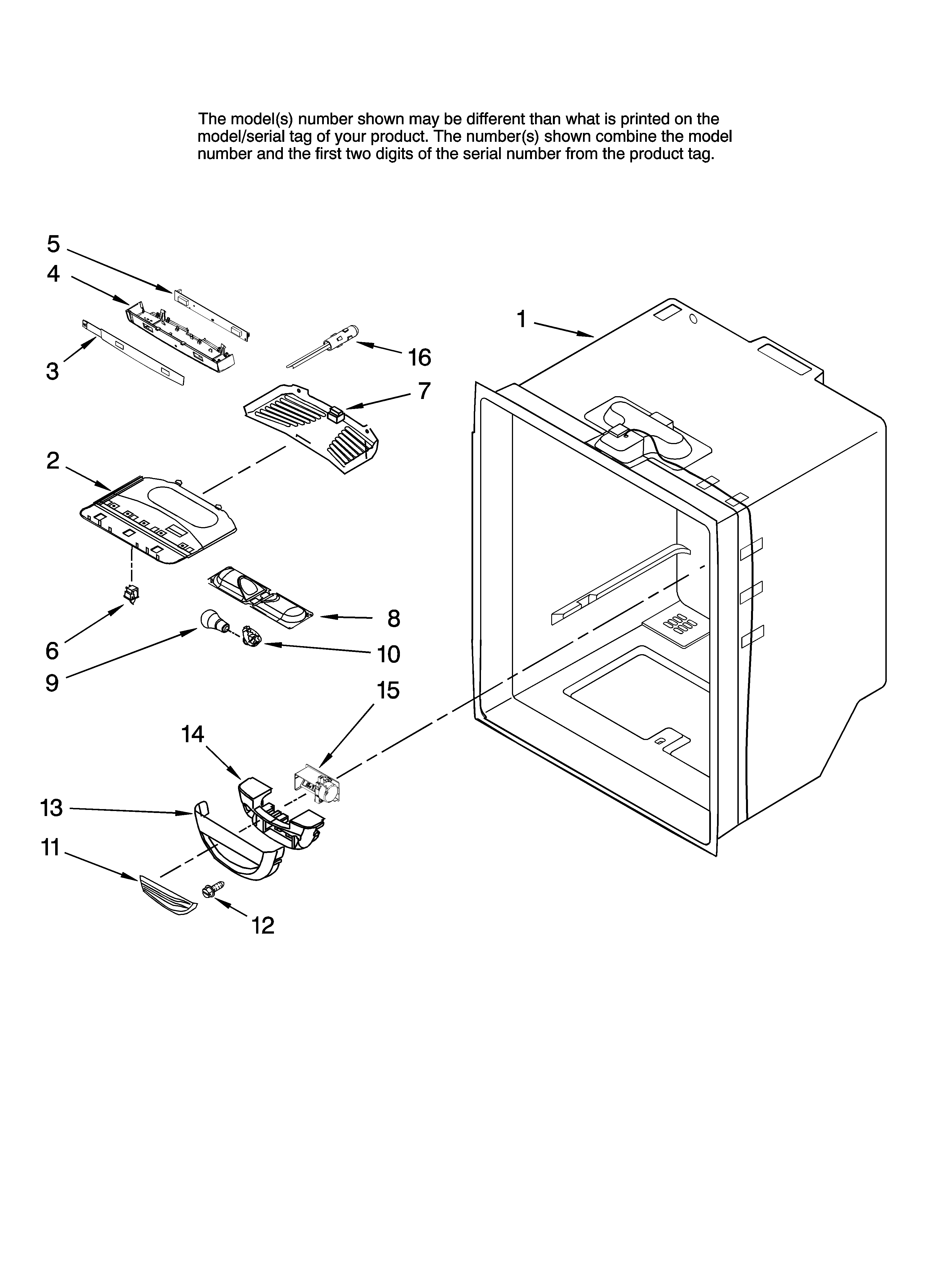 Refrigerator liner parts