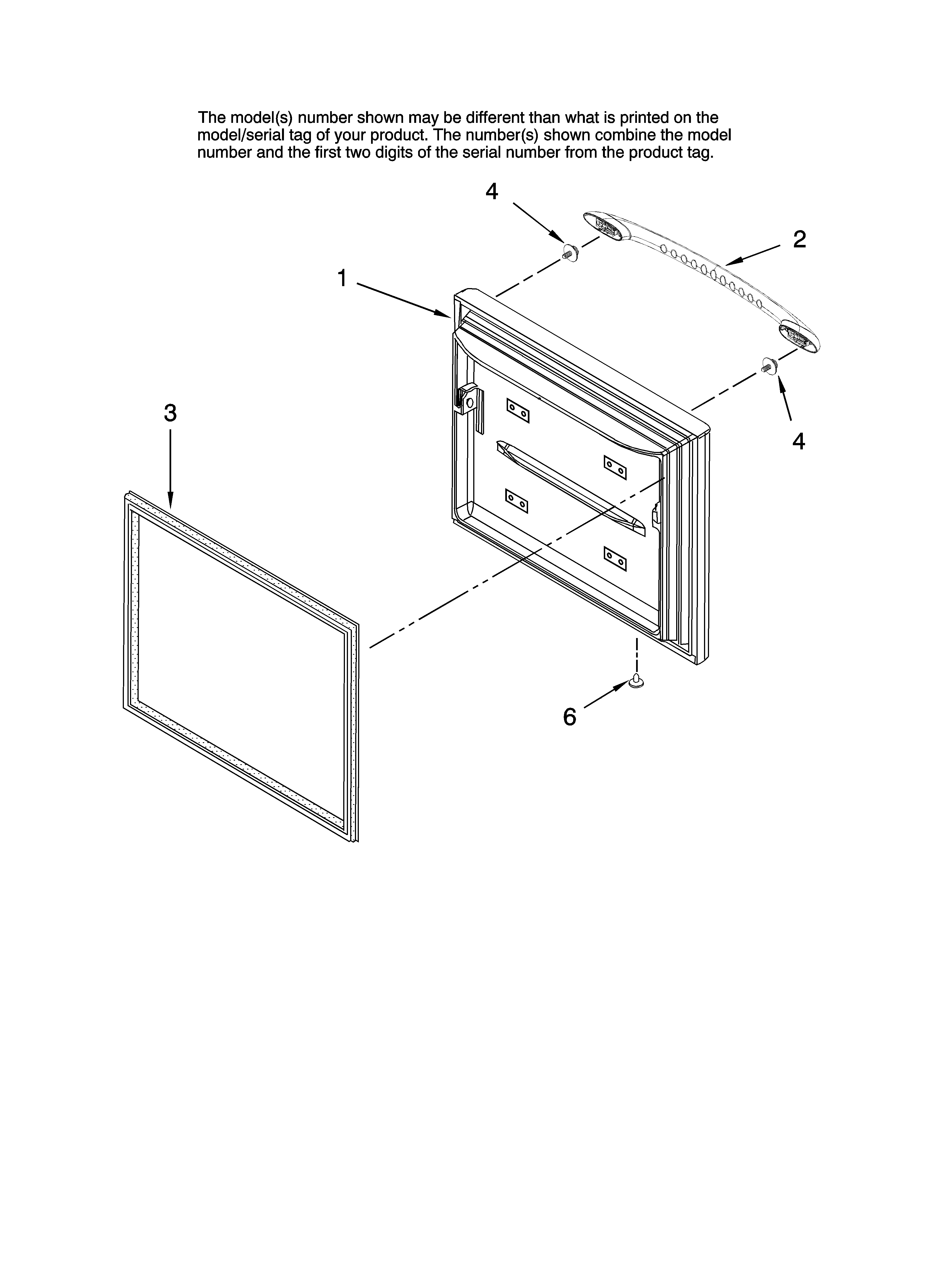 Freezer door parts